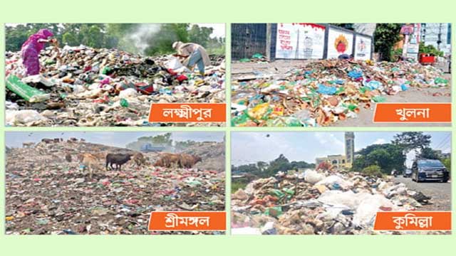 আবর্জনায় বিপর্যস্ত পরিবেশ
